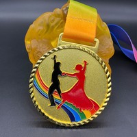 足球歌舞比赛金属奖牌定制马拉松秋季运动圆形刻字羽毛球创意专业