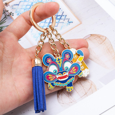 十二生肖 神虎驱邪创意金属钥匙扣定制饰品工艺品卡通纪念品礼物